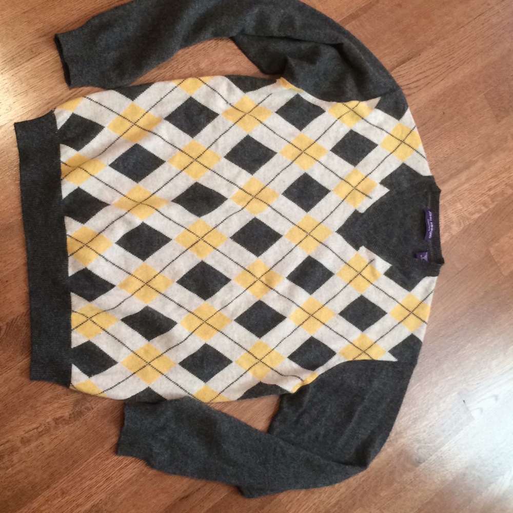 Cashmere Argyle Sweater